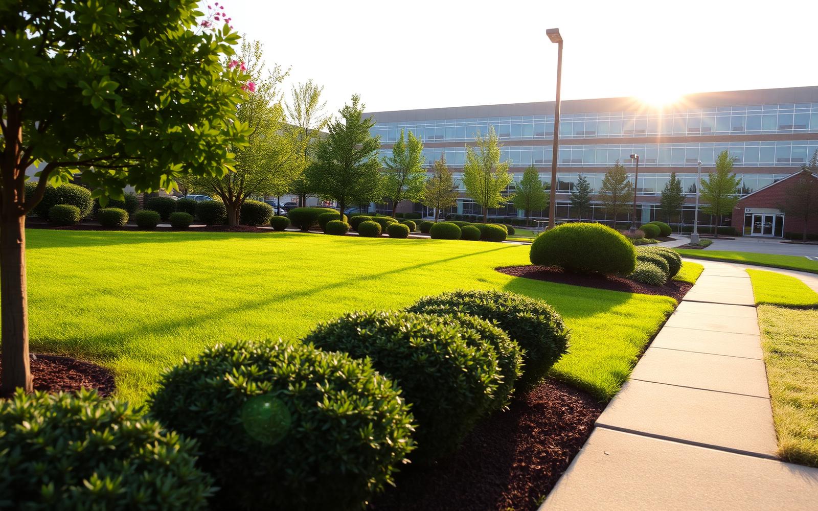Commercial property landscape